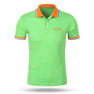 เสื้อโปโลผู้ชายระบายอากาศได้ดีสีพื้นผ้าฝ้าย100% ชุดลำลองดีไซน์ใหม่ - Product Image 6