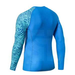 Custom Made Simple Plain Blank Color sólido Rash Guard Venta caliente MMA Rush Guard Ropa deportiva Rash Guards - Product Image 3