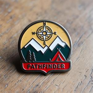 Xu Hướng Dẫn Cá Nhân Men Kim Loại Pathfinder Huy Hiệu Thiết Kế Miễn Phí Chất Lượng Bền Cho Giải Thưởng Và Câu Lạc Bộ Sự Kiện - Product Image 1