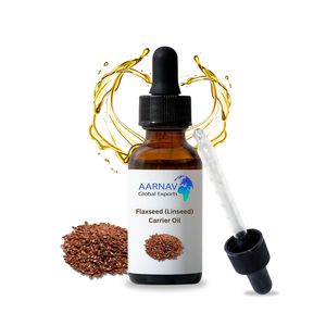 Aceite de linaza orgánico certificado por el USDA, aceite portador prensado en frío para la piel y el cabello, suministro a granel con etiqueta privada OEM - Product Image 1