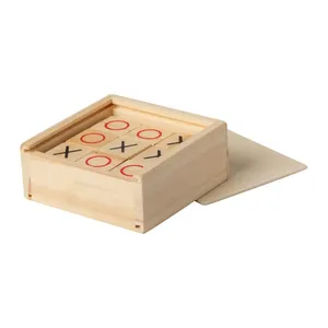 Jeu de Tic-Tac-Toe en bois personnalisé Wotax, jouets promotionnels sur mesure - Product Image 1