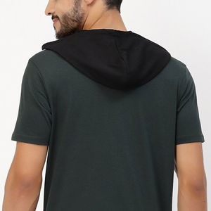 Camiseta con capucha para hombre, 100% algodón, diseño de pegatina personalizable, logotipo de Color, camisetas con capucha para hombre - Product Image 6