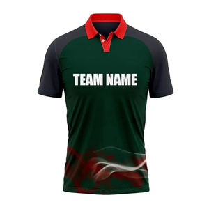 Nouveau design Chemise de cricket élégante à demi-manches Maillot d'équipe pour garçons T-shirt d'entraînement de cricket de style d'entraînement OEM - Product Image 1