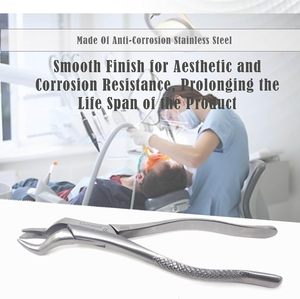 Forceps d'extraction dentaire manuels en acier inoxydable de qualité supérieure, poignée ergonomique, instruments dentelés pour usage professionnel - Product Image 3