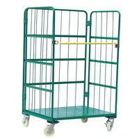 Contenedor de rollo de metal portátil Pallet Logistic Cage Trolley Precio competitivo Hecho por Sukavina de Vietnam TLSS005