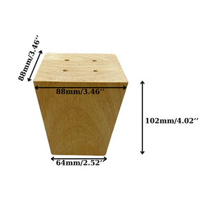Pieds en bois antidérapants durables pour une installation facile pour les armoires d'extérieur Canapé-lit Production OEM pour le salon et la chambre à coucher - Product Image 5