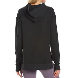 Sweat à capuche en coton spandex léger de style simple pour femmes pour le yoga d'hiver et les activités de plein air - Product Image 5