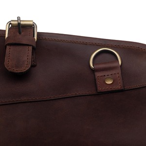 Personalized High Quality Leather Suit Carrier Garment <b>Bag</b> <b>Hanging</b> Dustproof Features for Groomsmen Travel Safety Gift LSC-0013 - Product Image 4