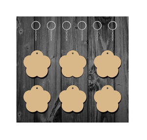 Porte-clés rectangulaire en MDF vierge Meilleurs cadeaux Utiliser des accessoires unis Logo Design supérieur fait à la main Porte-clés en MDF au meilleur prix - Product Image 6