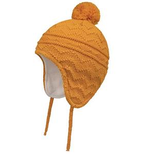<span class=keywords><strong>Bonnet</strong></span> d'hiver en polaire doublé avec imprimé animal jacquard, mignon, pour garçons et filles, jaune, 1-3 ans, circonférence de la tête 48-50 cm - Product Image 1