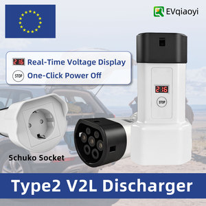 Adaptateur EV Type 2 Qiaoyi avec écran, prise EU, 3,5 kW, décharge <span class=keywords><strong>V2L</strong></span>, nouveau 16A pour MG/Hyundai/<span class=keywords><strong>Kia</strong></span>/BYD/Geely/Smart - Product Image 5