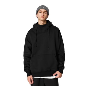 Sweat à capuche unisexe en molleton coupe-vent de 400 g, lourd, ample, surdimensionné, 100 % coton, hiver, logo personnalisé - Product Image 2