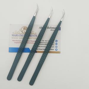 Gran oferta, pinzas profesionales de Extensión de pestañas con volumen de 90 grados, logotipo personalizado, Punta puntiaguda, herramienta de belleza de acero inoxidable - Product Image 4