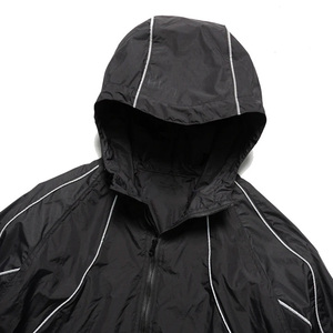 Chaqueta Cortavientos Deportiva Informal de Nailon Vintage de Alta Calidad con Ribete Reflectante, Talla Grande, Cierre de Cremallera, Impermeable y Cortavientos - Product Image 6