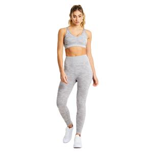 Conjunto Deportivo de Nailon y Elastano, Leggings de Yoga sin Costuras con Cintura Alta y Canalé, Sujetador Deportivo, Color Sólido, 2 Piezas, para Entrenamiento - Product Image 1