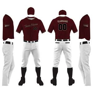 Nouvelle arrivée uniforme de baseball personnalisé avec logo d'équipe pour les jeunes et les adultes 100% polyester uniforme de baseball au design personnalisé - Product Image 4