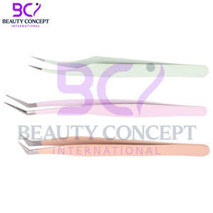 Pinzas injertadas de extensión de pestañas de acero inoxidable multifuncional, acero inoxidable fácil de usar para salón para pestañas de dormitorio - Product Image 2