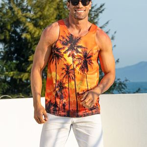 Camiseta sin mangas de secado rápido personalizada, camiseta sin mangas con estampado completo de sublimación de tinte para hombre, camiseta sin mangas para gimnasio y fitness de verano para hombre, chalecos de fitness - Product Image 3