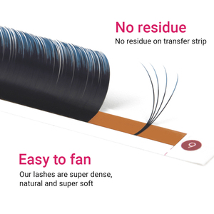CharmLash deux tons couleur cils ombre couleur extensions de cils en gros faux cils humains prix direct usine - Product Image 4