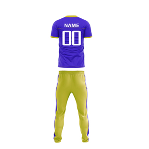 Conjunto de Uniforme de Cricket para Hombre con Logotipo y Nombre del Equipo, 100% Poliéster, Impresión por Sublimación Personalizada, Color Personalizado - Product Image 6