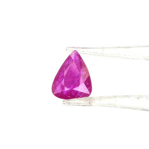Natural Mozambique Untreated Ruby Pear 2cts Loose Gemstone Citrine <b>Material</b> with Pink <b>Red</b> and Yellow Colors - Product Image 2