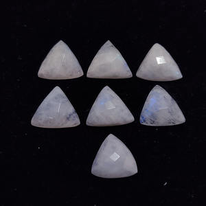 Voir l'offre Haute Qualité 5pcs Naturel Arc-En-Lune Pierre 16x16mm Trillion Rosecut 50.4 Cts Lot Flat Back Cab Blanc Gemstone - Product Image 1