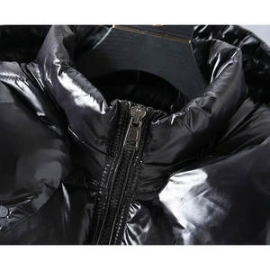 Veste polaire légère d'hiver décontractée pour hommes Service OEM Gilet brillant Manteau et gilet en duvet Veste - Product Image 4