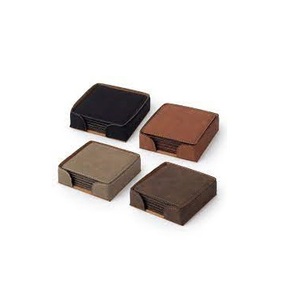 Posavasos de cuero Uso de artículos de mesa Fabricante indio 100% Mesa de posavasos de cuero de la mejor calidad hecha a mano Venta directa de fábrica - Product Image 4