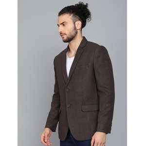 Manteau en laine mélangée gris foncé de haute qualité pour hommes, long manteau d'hiver pour les occasions professionnelles et décontractées, disponible à bon prix - Product Image 1