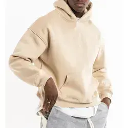 Pull à capuche personnalisé de haute qualité pour hommes Streetwear surdimensionné à la mode Sweat-shirt à capuche d'hiver imprimé en polaire Fabricant vente en gros - Product Image 6
