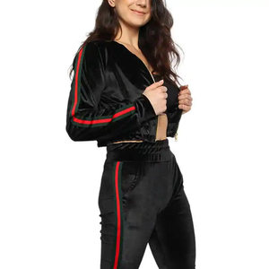 ชุดวอร์มขนแกะสีทึบแนววินเทจของผู้หญิงเสื้อวอร์มตัว2024แฟชั่นแบบสั่งตัดโลโก้ได้ - Product Image 4