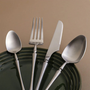 Best Selling Long Luxury Gold Cutlery Flatware Set <b>Spoons</b> Mirrored Stainless Steel - Product Image 4