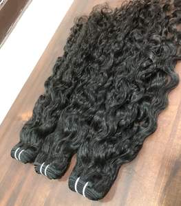 Export 100% Virgin Hair Machine Doble trama en precio al por mayor Rizado suelto con proceso de vapor Extensión de cabello humano listo para enviar - Product Image 5