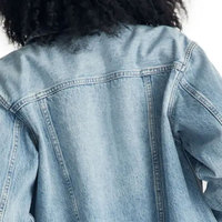 Veste en jean surdimensionnée pour femme, en denim 100 % coton respirant, finition personnalisée, vêtement d'extérieur pour le printemps