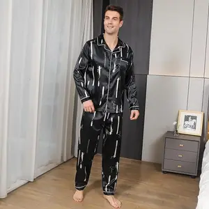 Designed For People Who Like Comfortable Pajamas 3-Color Pajamas For Men Made From Super Soft 100% Silk Fabric DGPM17 Dragonex