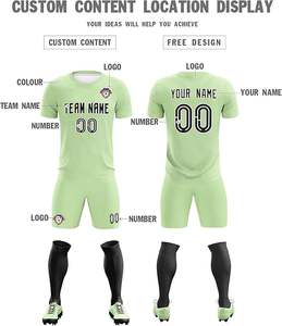 100% uniformes de football respirants en polyester OEM entraînement de football uniformes de football fabriqués au Pakistan maillot de football maillot de football - Product Image 3