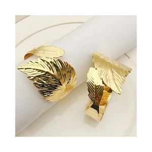 Hot Deer Design Restaurant Elegant Design Metal Napkin Ring Gold Plated Napkin Ring - Product Image 2