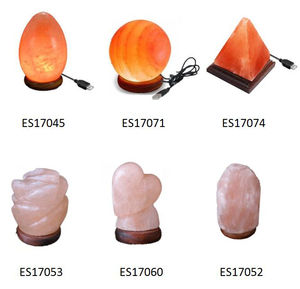 Lámpara de Sal del Himalaya Tallada, Material de Decoración Duradero de Cristal Natural Puro con Base de Madera, Alta Demanda - Product Image 4