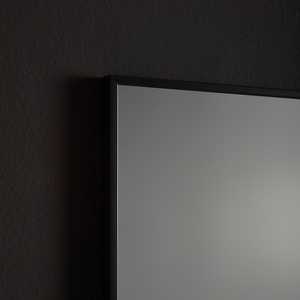 Espejo de Pared Reversible de 100x70 cm con Borde Pulido y Acabado Negro Mate - Product Image 4