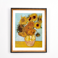 Cadre photo en toile sur mesure en bois noir et or, style moderne