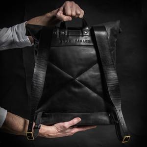 Mochila moderna de piel fina con logotipo personalizado para ordenador portátil, mochila de Estilo Vintage a la moda para jóvenes de la Travelers-LRTB-0048 - Product Image 2