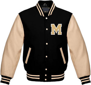 Chaqueta Varsity de Invierno para Hombre, con Capucha, Acolchada en la Parte Delantera, Fabricante que Ofrece Prendas Exteriores Casuales y Elegantes de Alta Calidad y Duraderas - Product Image 1