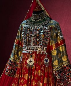 Vêtements traditionnels faits à la main robe afghane haute qualité meilleur matériel afghan Vintage femmes robes 0708 - Product Image 2