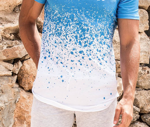 Fashion Summer Short <b>T</b>-<b>shirt</b> Curve Hem <b>Longline</b> Sublimation Printed Custom Logos <b>Men</b> <b>T</b>-<b>shirt</b> - Product Image 6