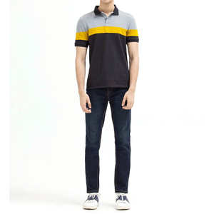 Haut de gamme hommes col rond grande taille hommes polos Style décontracté Polo T-Shirt 100% coton Logo personnalisable vêtements pour hommes - Product Image 1