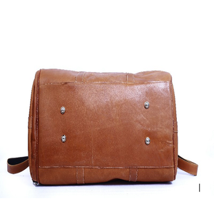 High Quality Leather Duffel <b>Bag</b> for <b>Travel</b> and Gym Use Spacious <b>Weekender</b> <b>Bag</b> with Shoulder Strap and Zipper Closure - Product Image 4