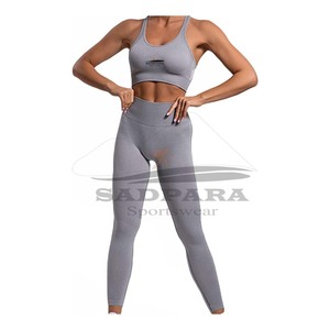 ชุดโยคะเอวสูงสำหรับผู้หญิงชุดออกกำลังกายผ้าคอตตอนผ้ายืดพิมพ์ลายออกแบบโลโก้ได้ตามต้องการ - Product Image 1