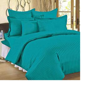 Draps en lin satiné uni de qualité écologique sur mesure, taille 100 x 108 pouces, couture en zigzag, couleur turquoise