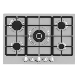Table de cuisson à gaz Inox HI2 GM773XF 5 zones 70 cm - Product Image 1