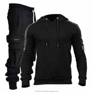 Ensemble de survêtement en coton French Terry pour hommes, vêtements de sport, nouvelle mode tendance, survêtement personnalisé avec logo, survêtement pour hommes, ensemble deux pièces - Product Image 5